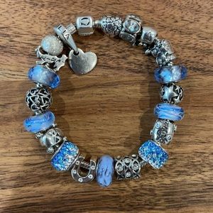 Chamilia sterling silver charm bracelet